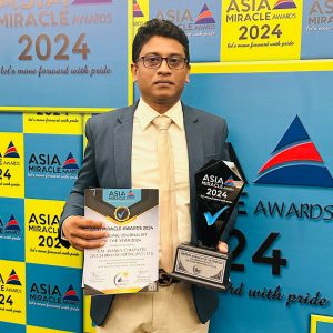 2024 වසර නැගී එන මාධ්‍යවේදී සම්මානය ප්‍රවීණ මාධ්‍යවේදී අසංක අතපත්තුට